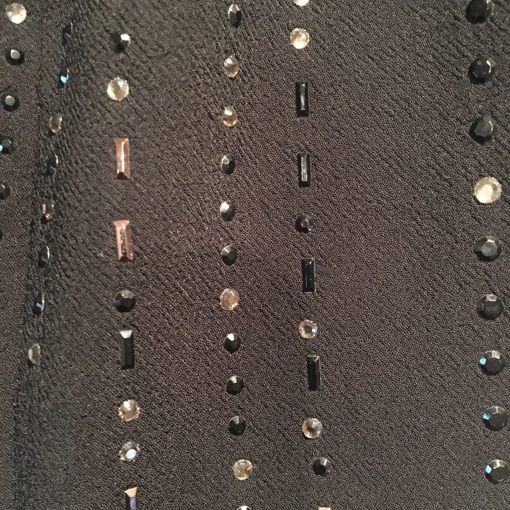 Trina Turk Celebration blk beaded jumpsuit sz 4 ๐ - Picture 9 of 11